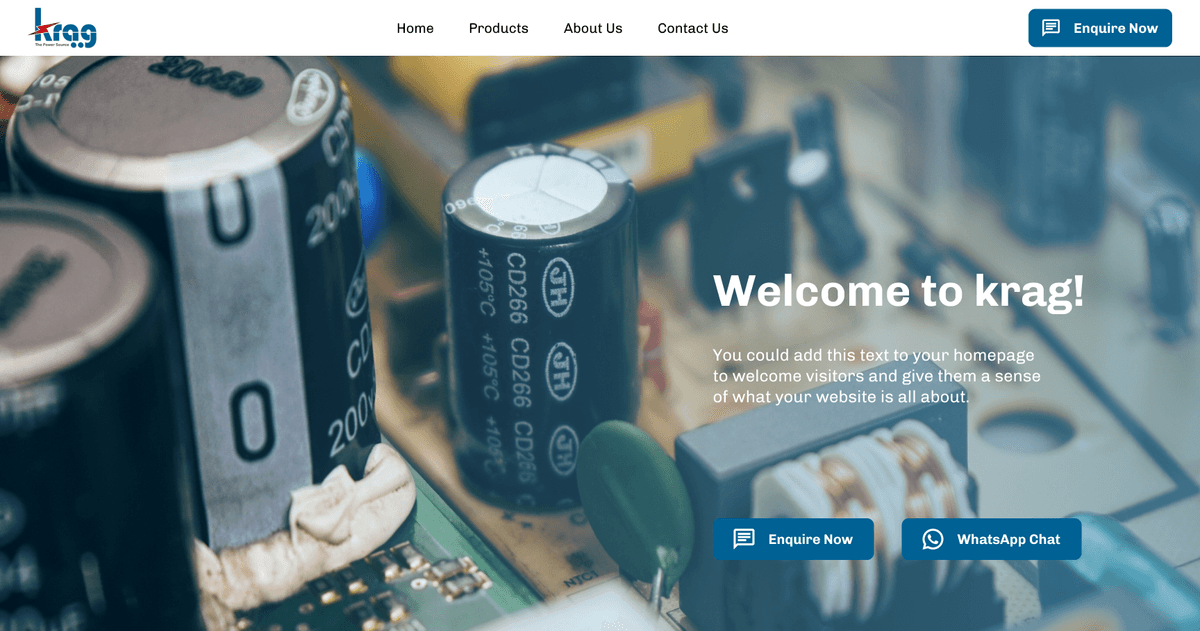 Krag E-commerce Website